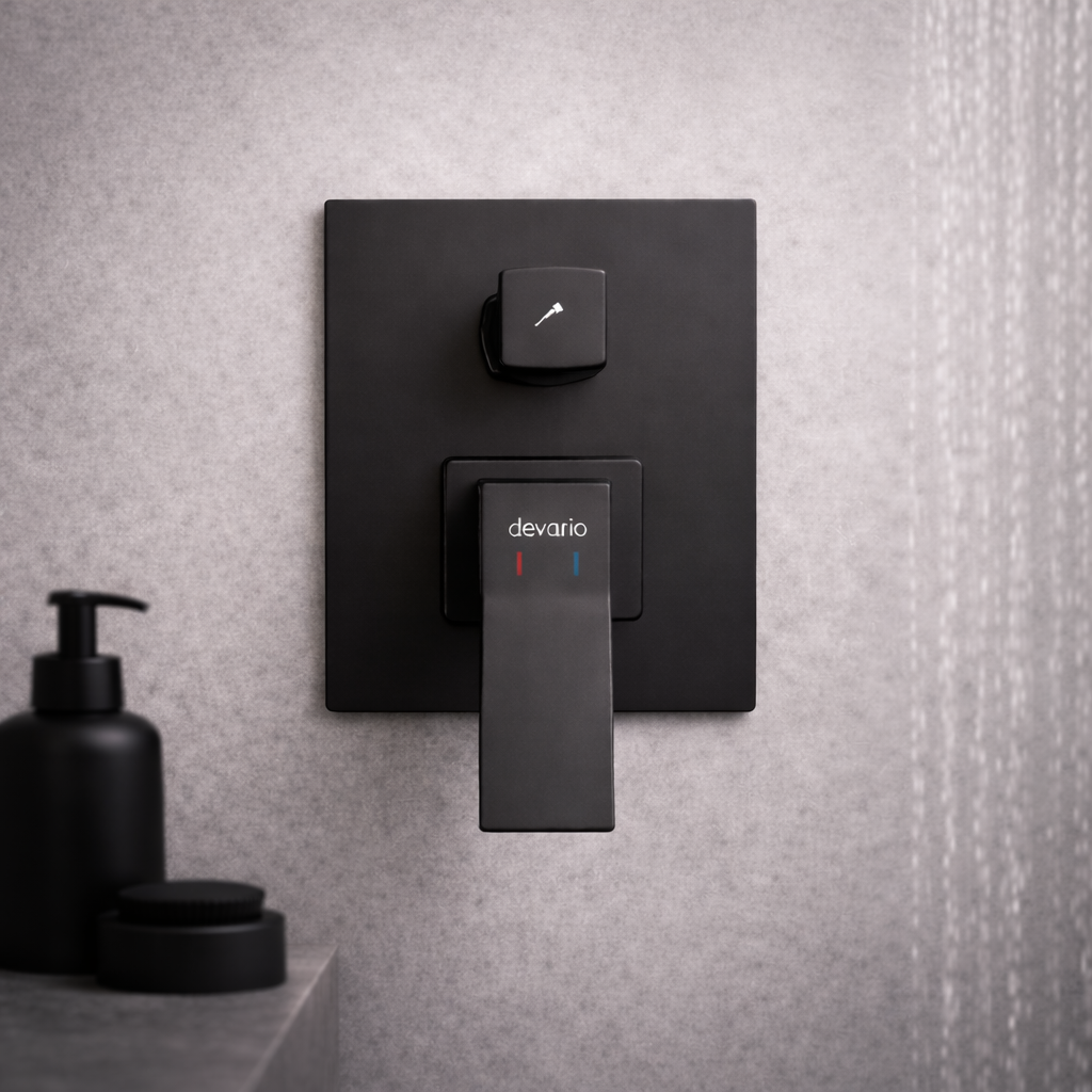 Milan Shower Mixer With Diverter Brass