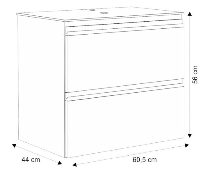 Gaia Steel Bathroom Vanity With Prisma Basin