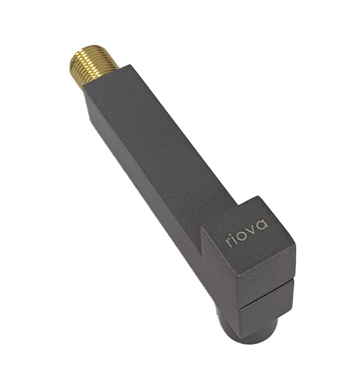 Riova Square Spout With Valve Brass