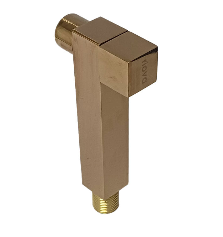 Riova Square Spout With Valve Brass