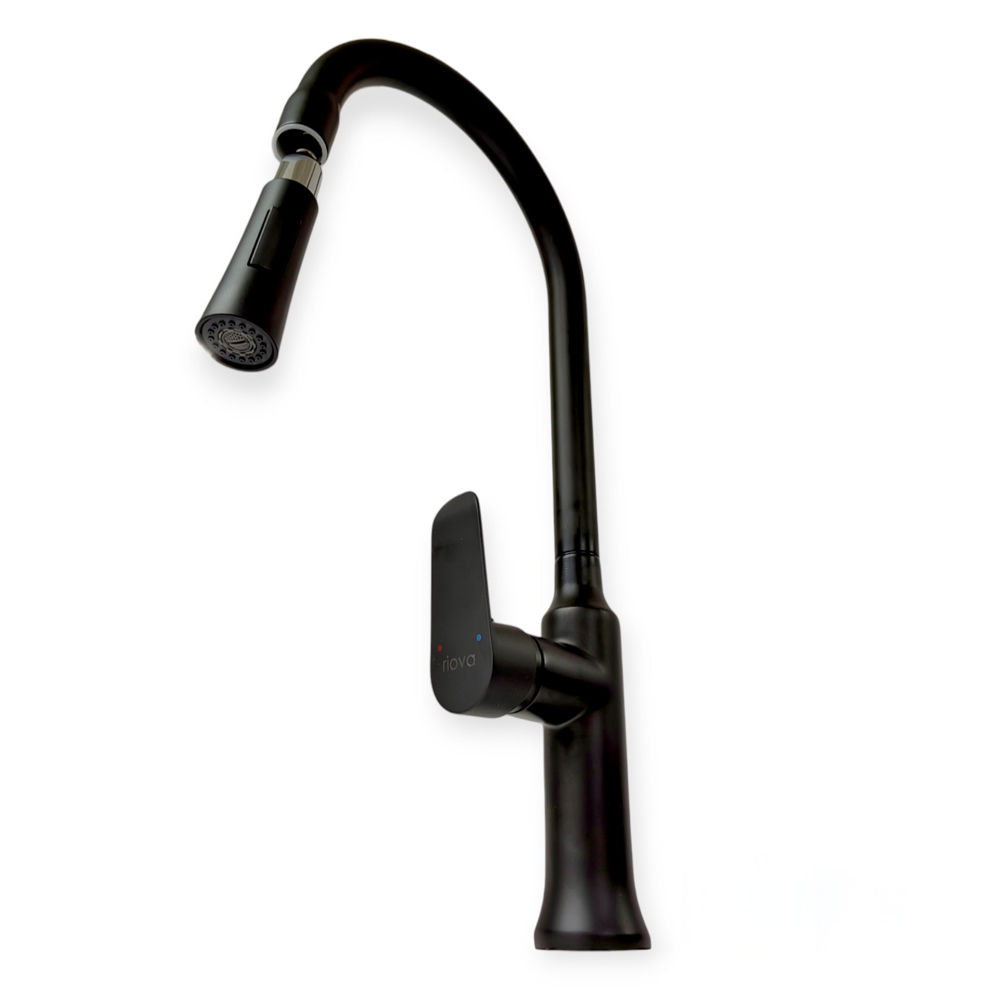 Riova Kitchen Mixer Pull Out Brass