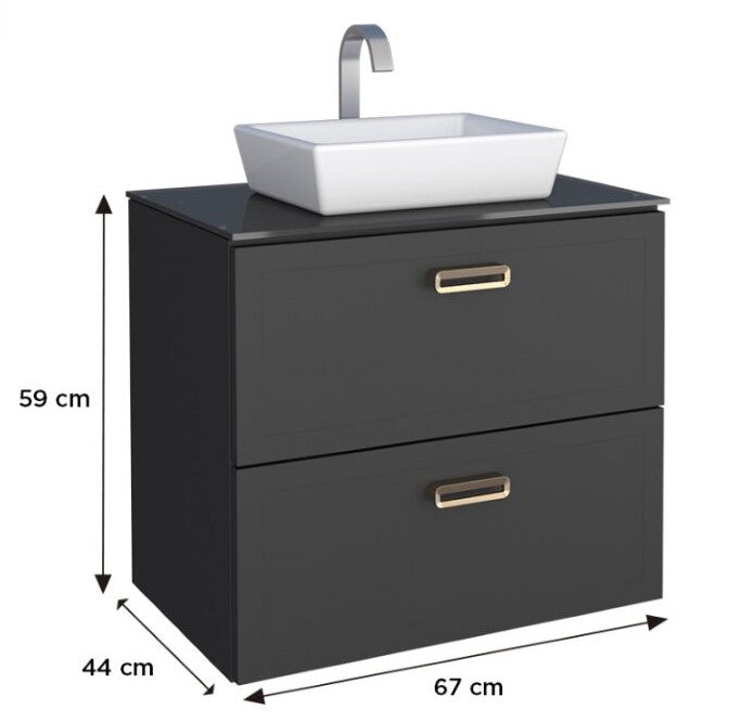 Odin Steel Bathroom Vanity With Prisma Basin