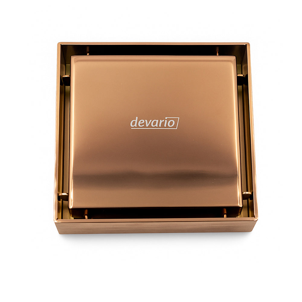 Devario Premio Shower Channel Solid Plate (Square) -10CM