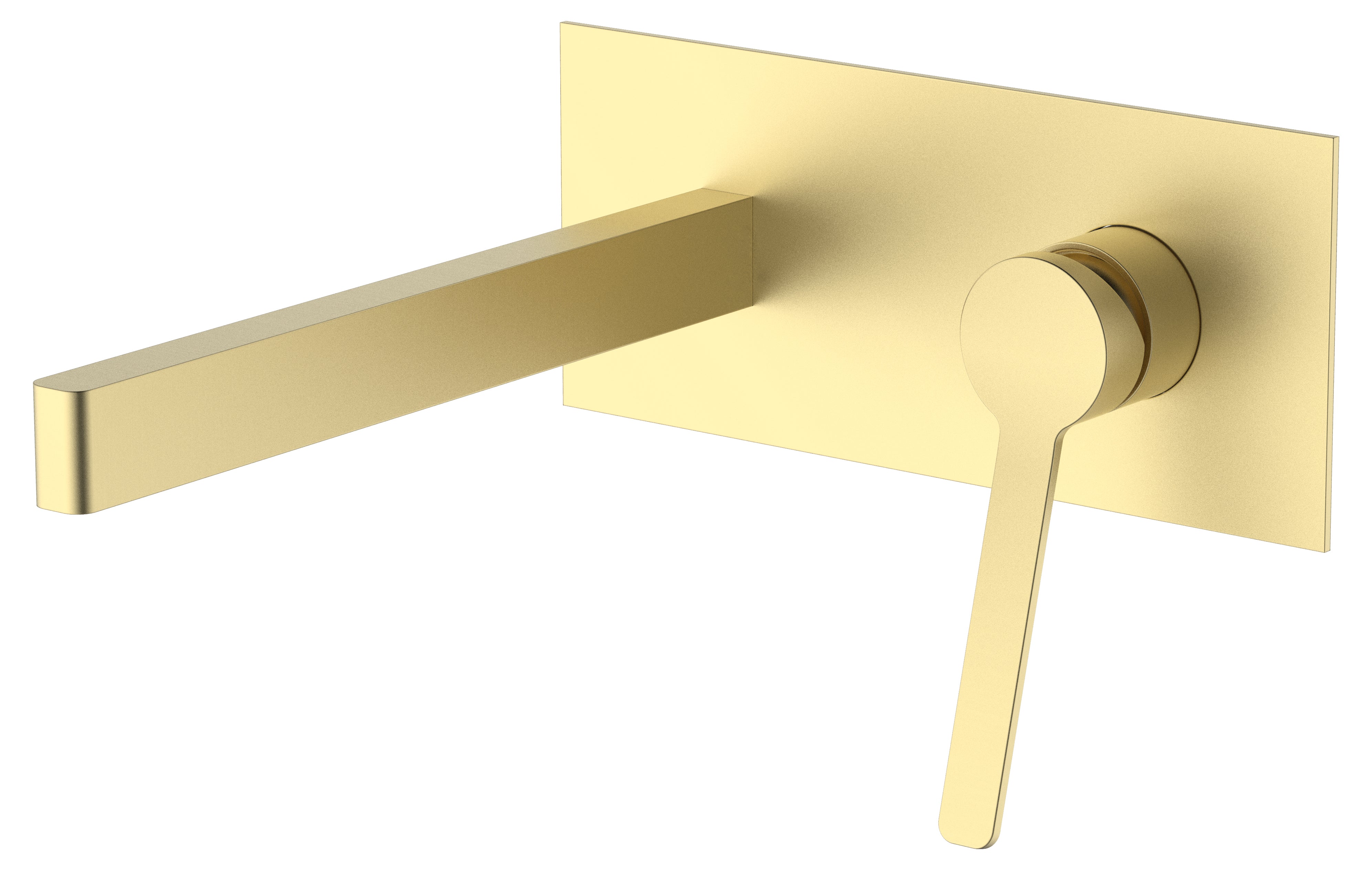 Novara Wall Basin Mixer Brass