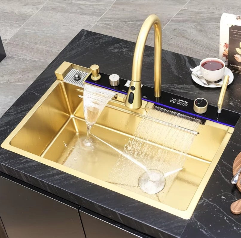 Madison Gold Multifunctional LED Modern Kitchen Sink