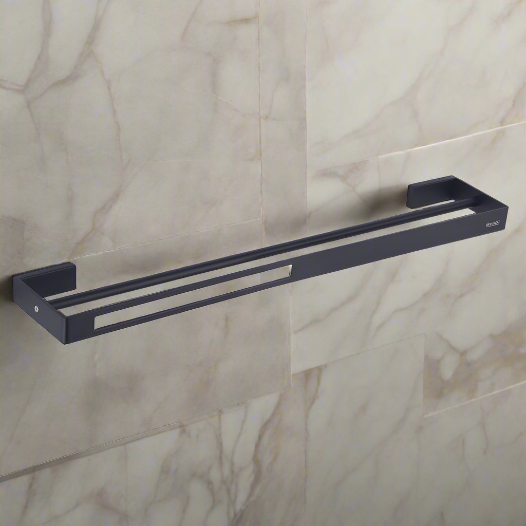 Devario Double Towel Rail Square -60cm