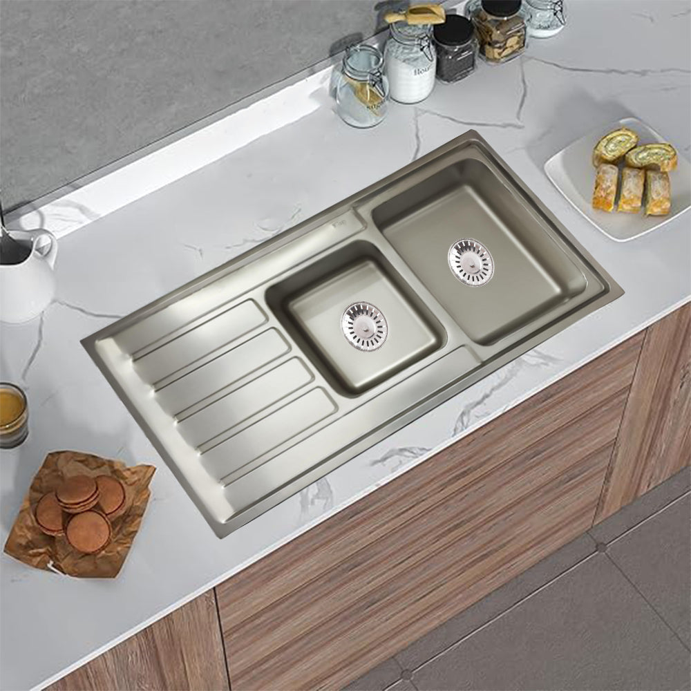 Sillago Leeya Double Bowl With Side Kitchen Sink