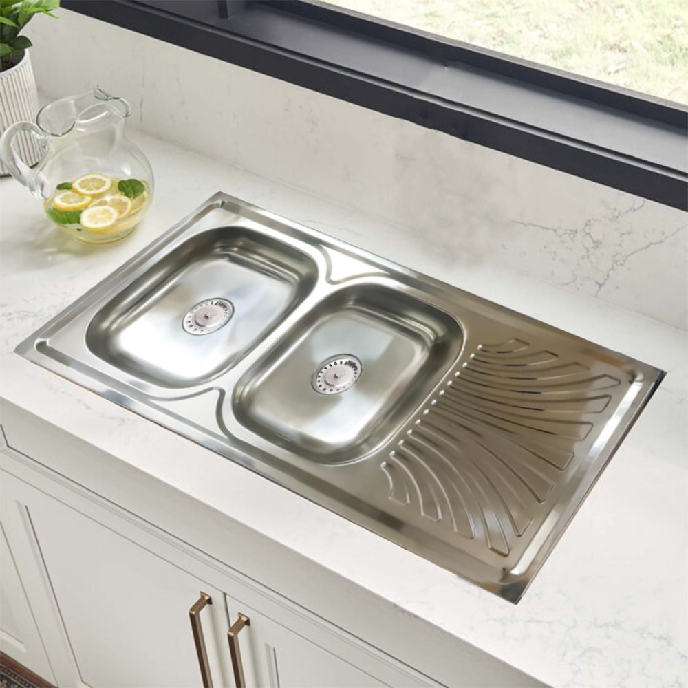 Sillago Ariadne Double Bowl With Side Kitchen Sink