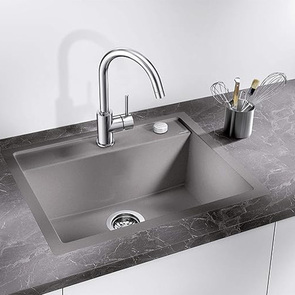 Quinn Small Bowl Quartz Kitchen Sink- Grey