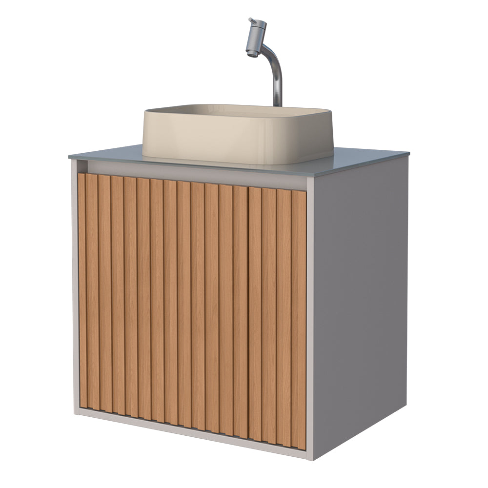 Tulipa Wooden Bathroom Vanity With Libra Basin