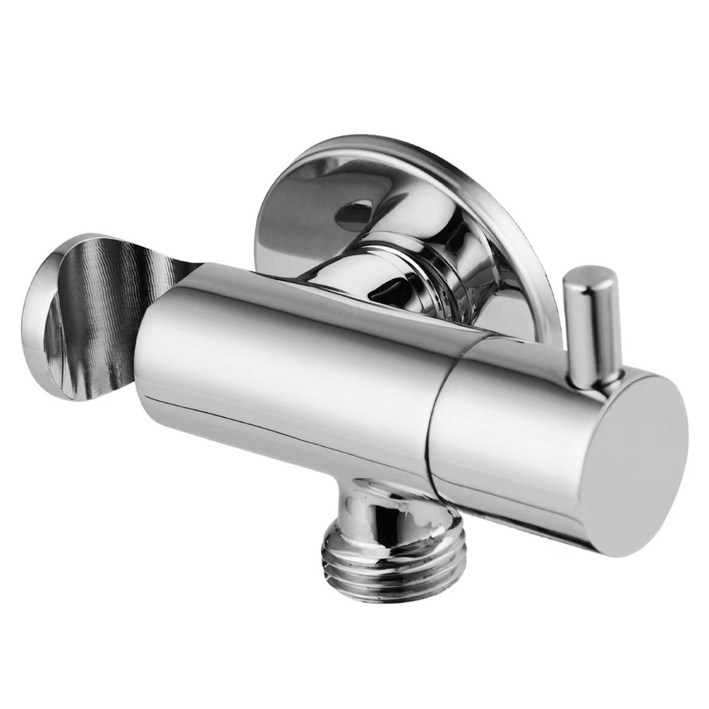 Devario Premio Angle Vavle Round With Bracket Brass