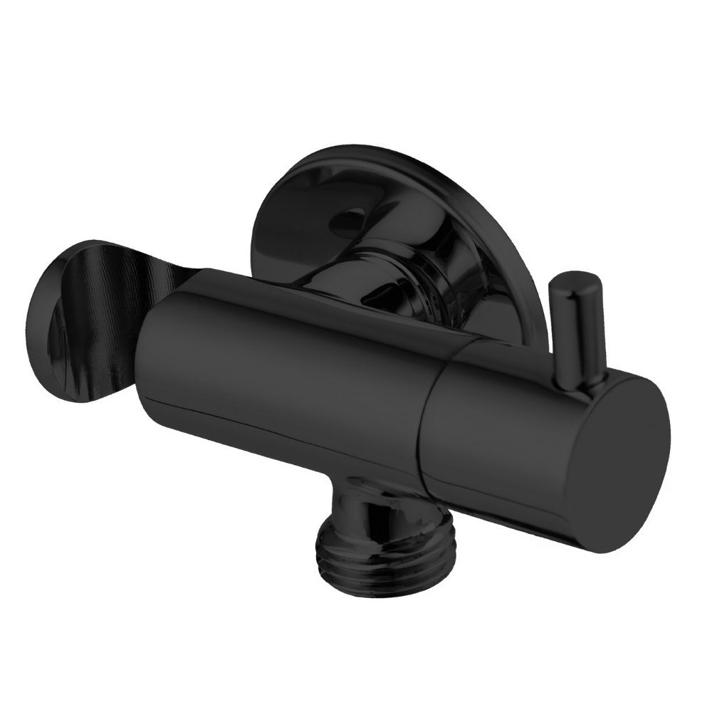 Devario Premio Angle Vavle Round With Bracket Brass