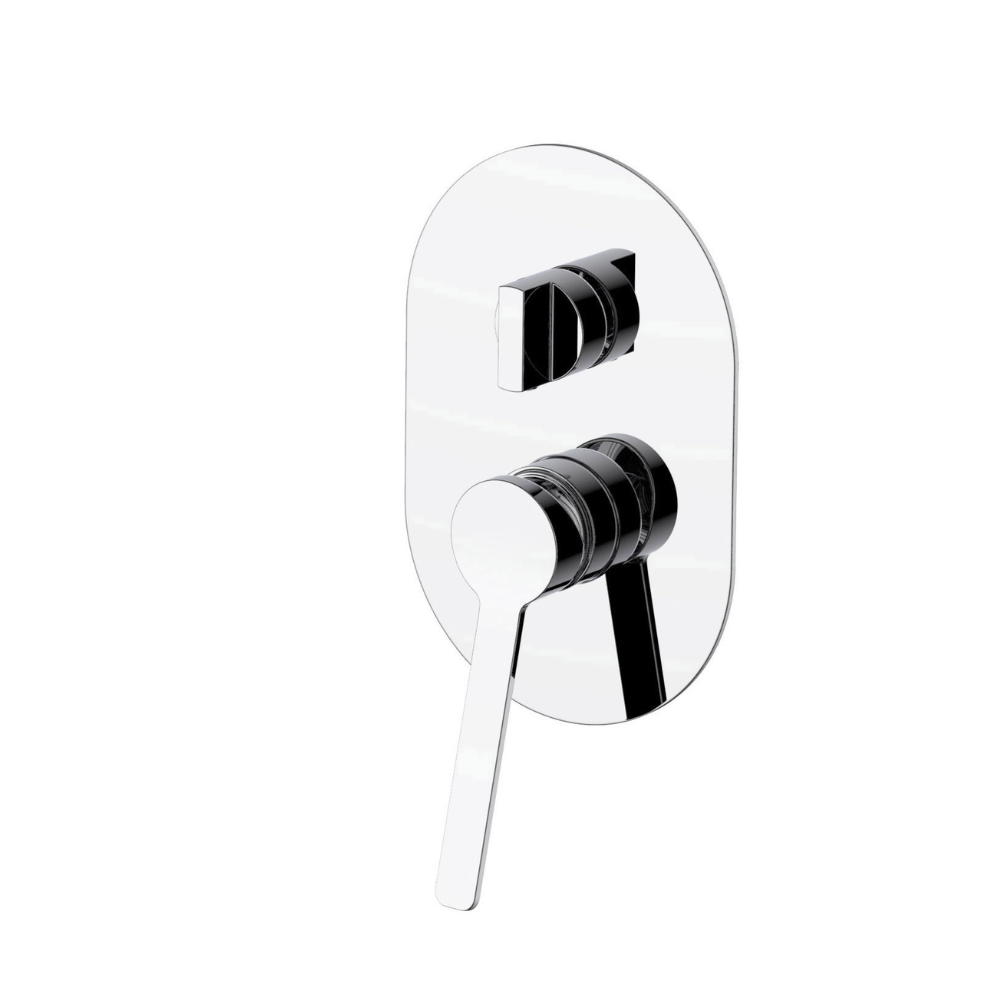 Novara Shower Mixer With Diverter Brass