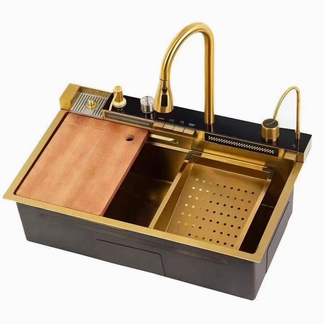 Madison Gold Multifunctional LED Modern Kitchen Sink