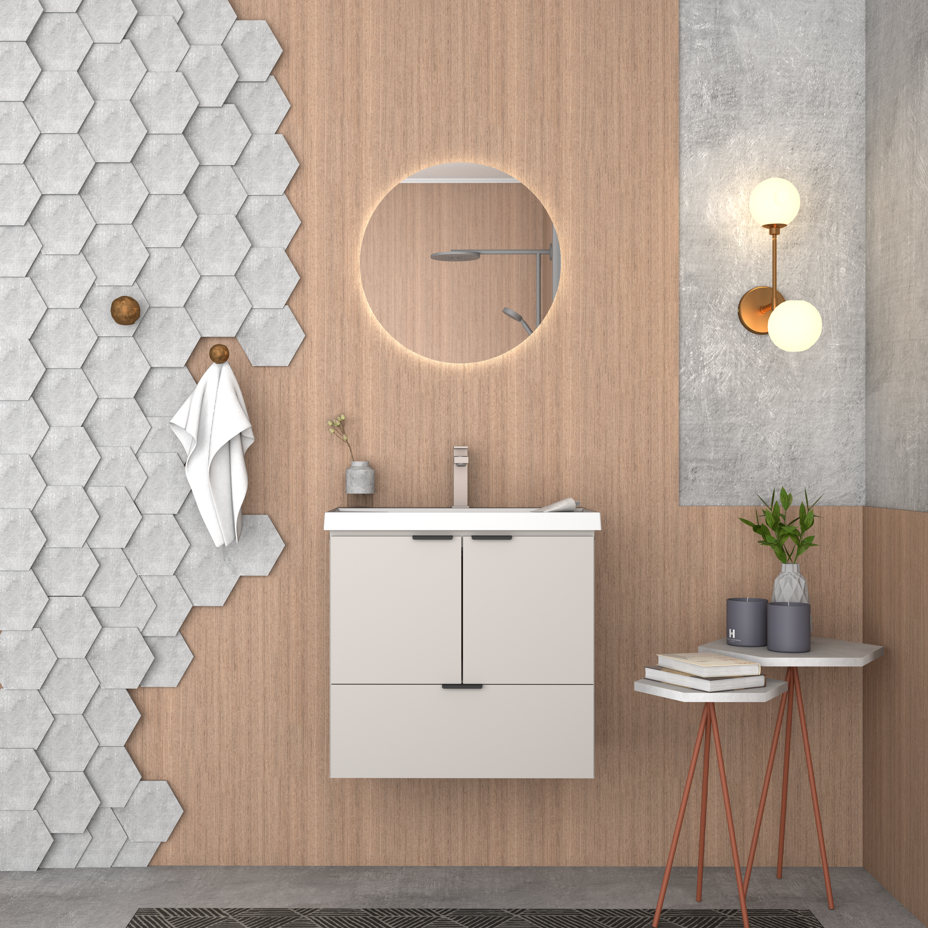 Lis Wooden Bathroom Vanity