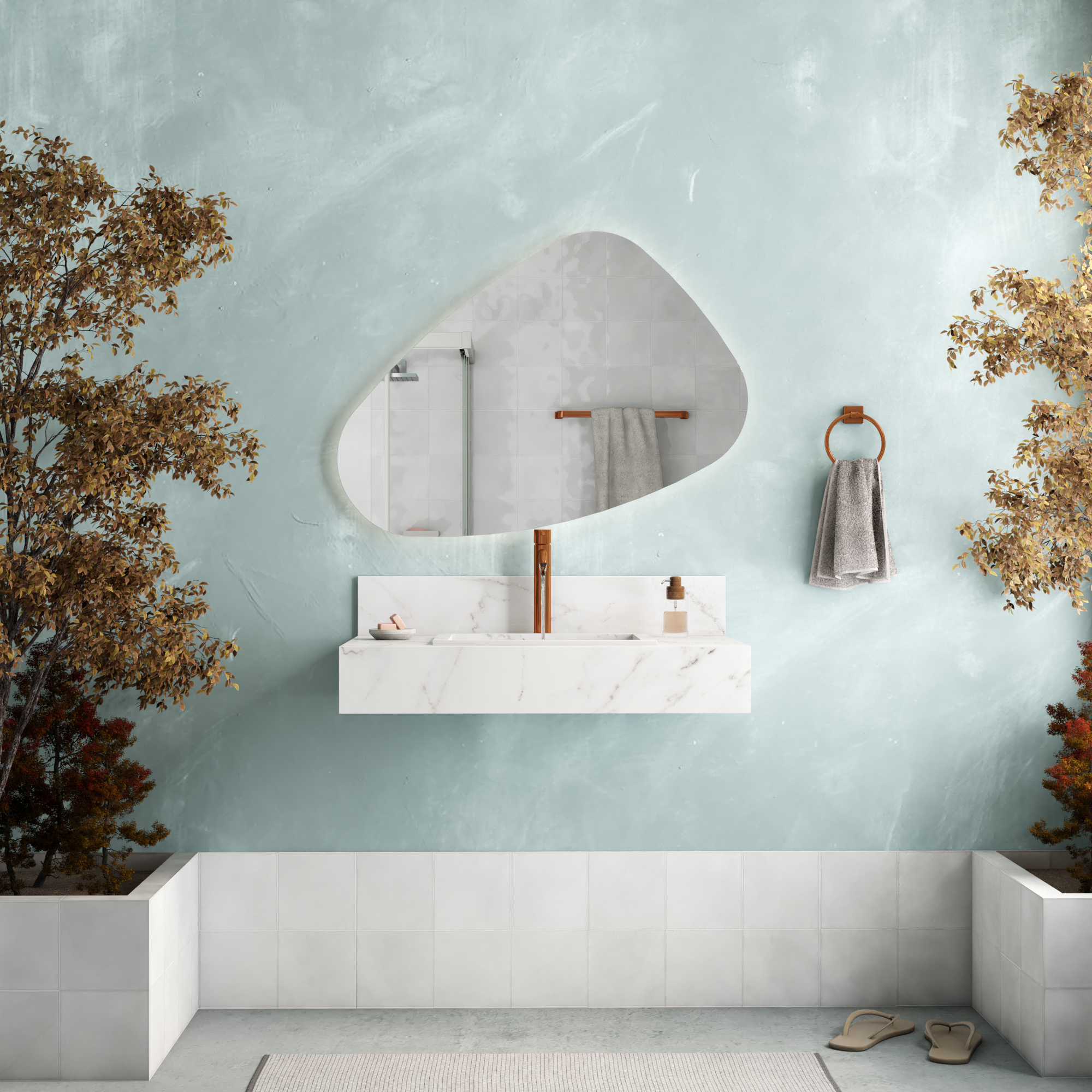 Veneza Porcelain Bathroom Countertop