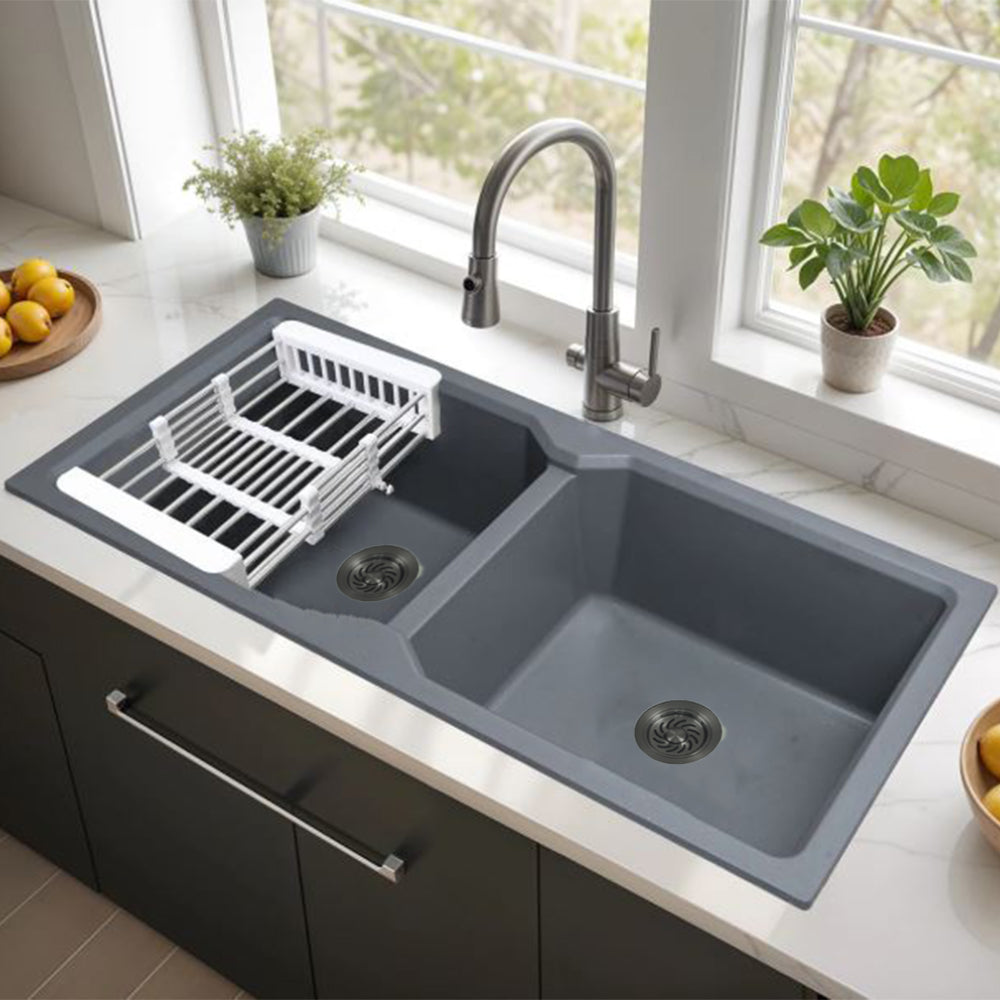 Mahina Double Bowl Quartz Kitchen Sink