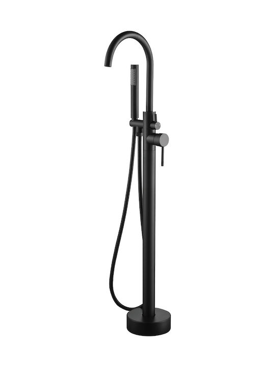 Devario Premio Freestanding Bath Mixer Round Brass
