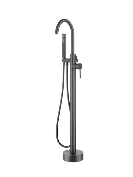 Devario Premio Freestanding Bath Mixer Round Brass