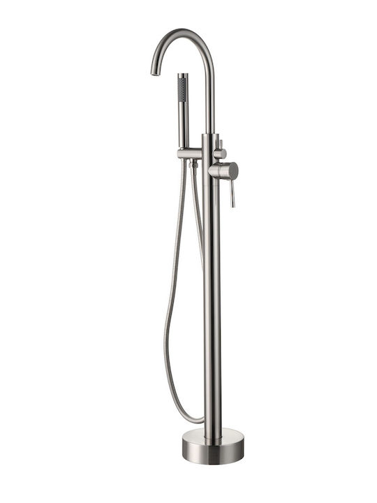 Devario Premio Freestanding Bath Mixer Round Brass