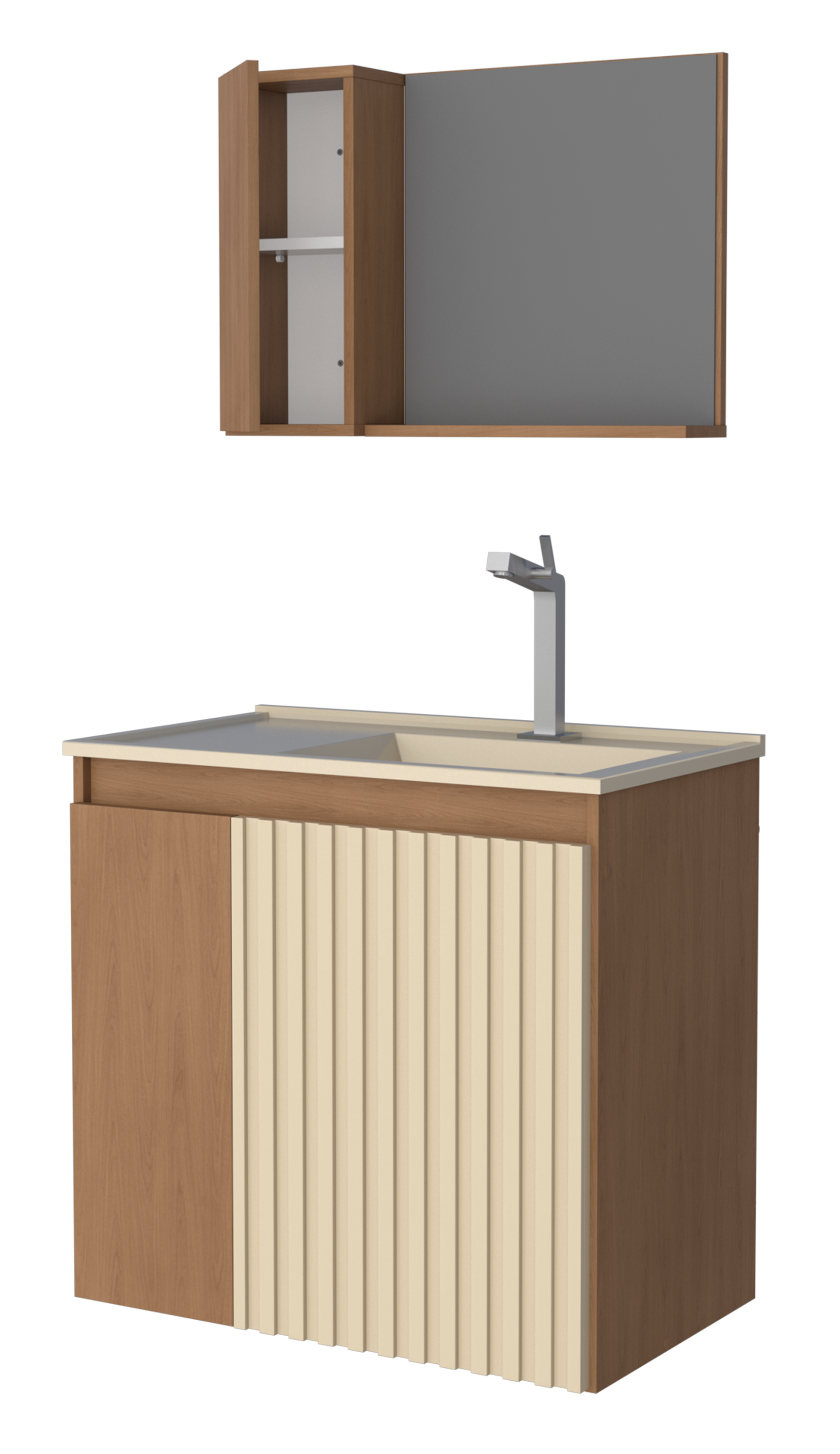 Camomila Wooden Bathroom Vanity Kit