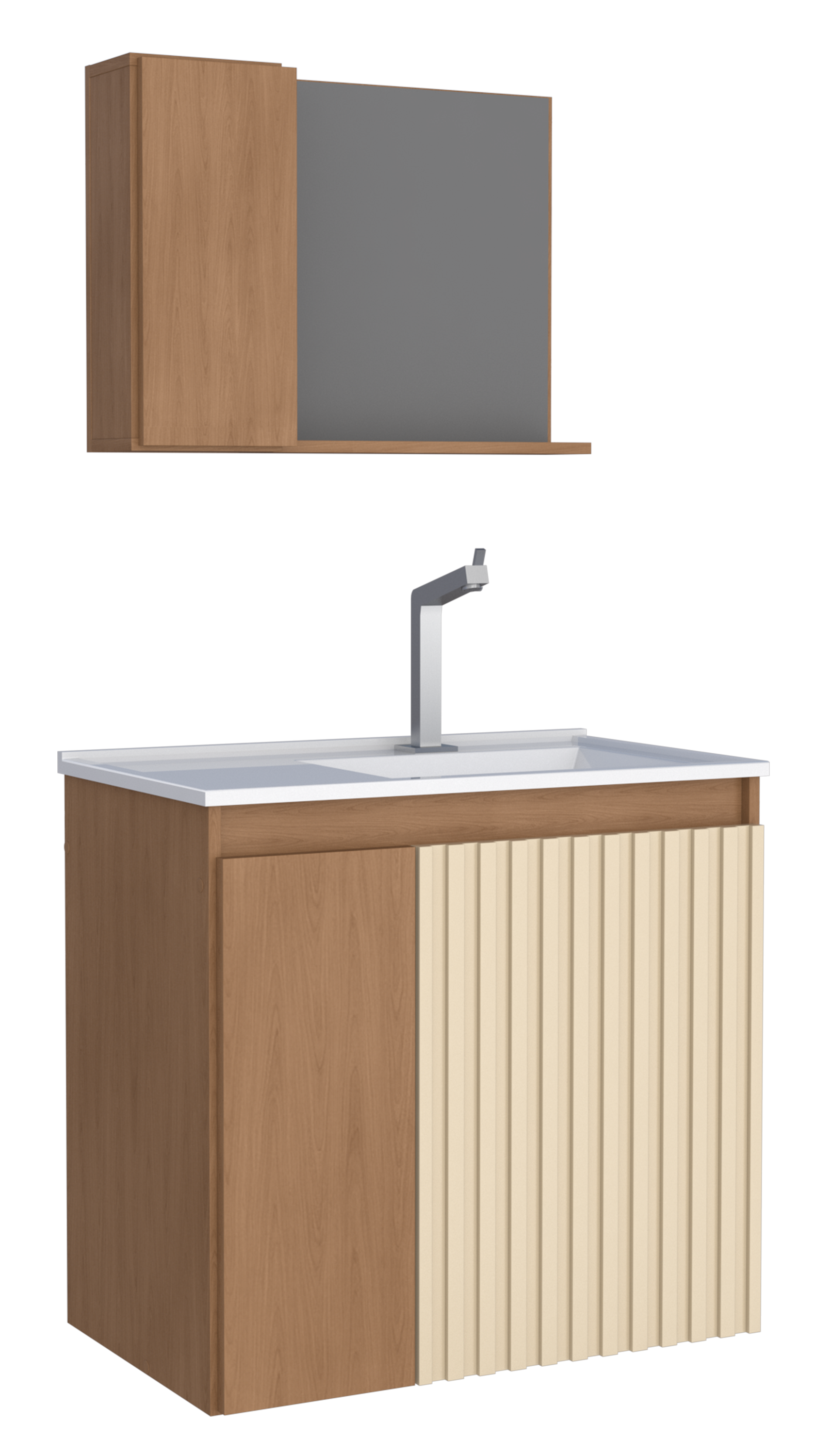 Camomila Wooden Bathroom Vanity Kit