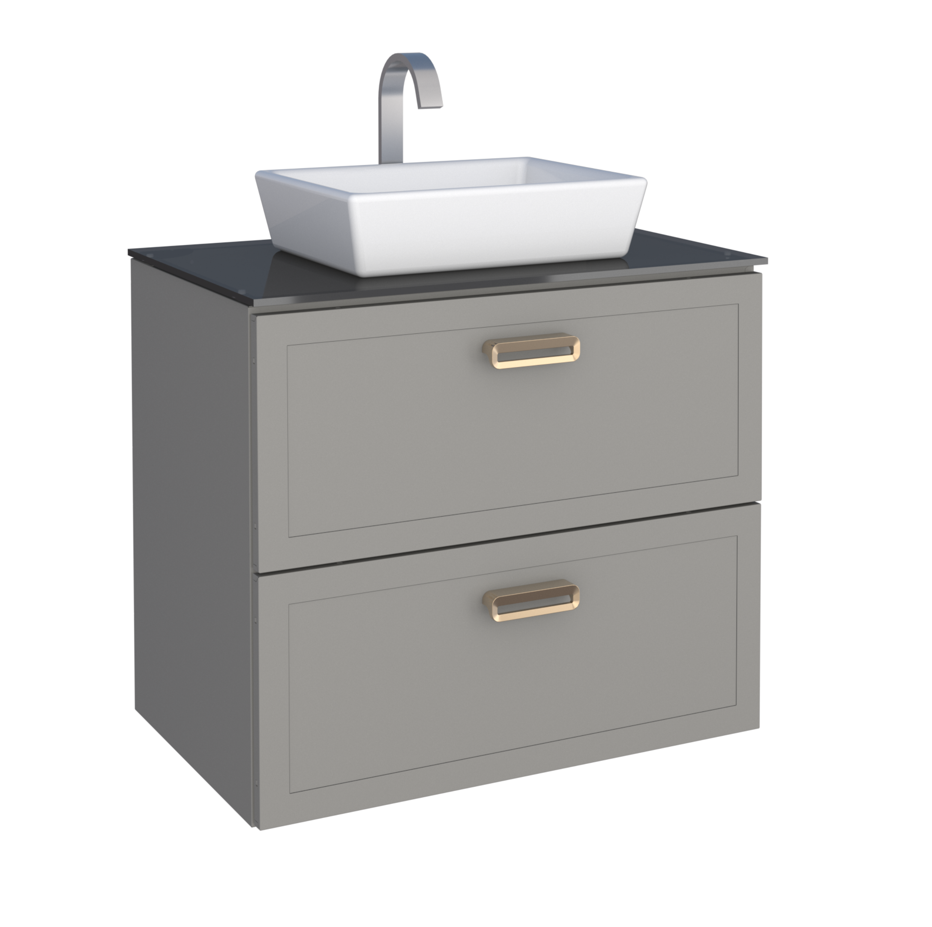 Odin Steel Bathroom Vanity With Prisma Basin