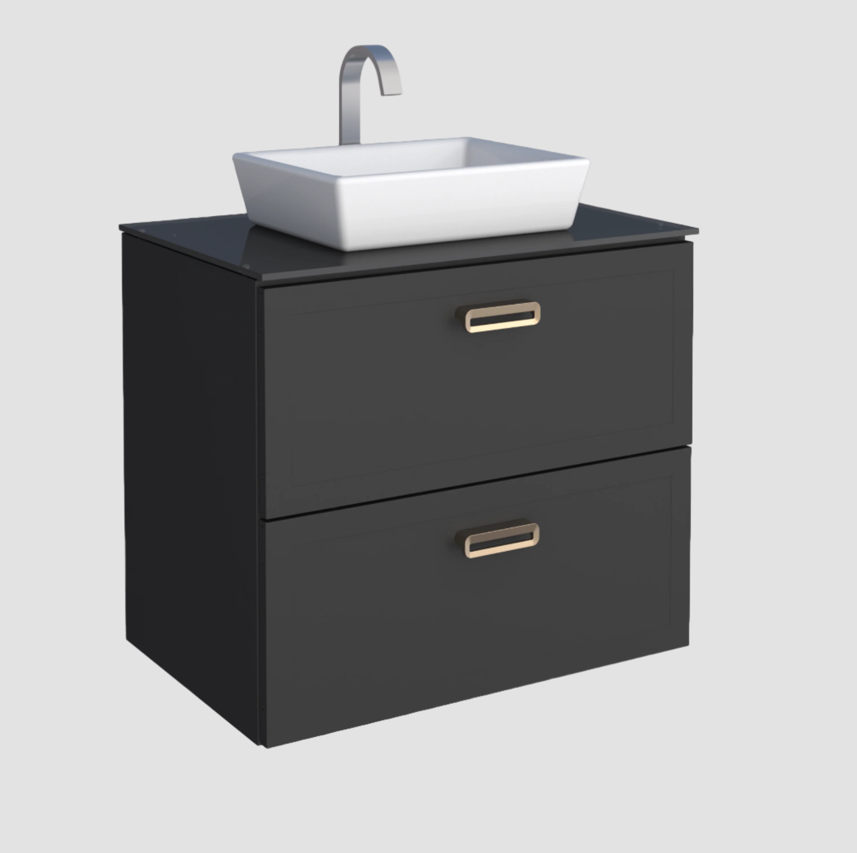 Odin Steel Bathroom Vanity With Prisma Basin