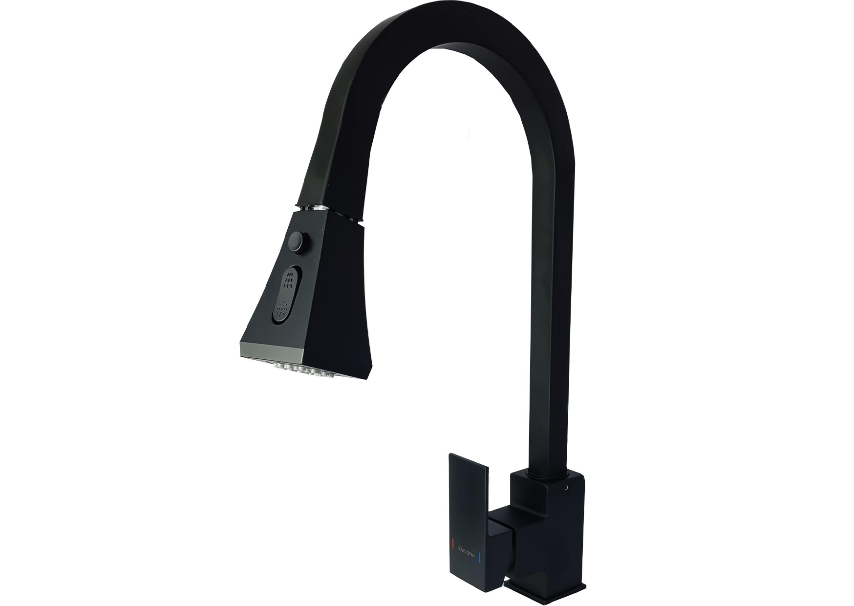 Devario Méline Kitchen Tap With Pull Out Top - Matt Black