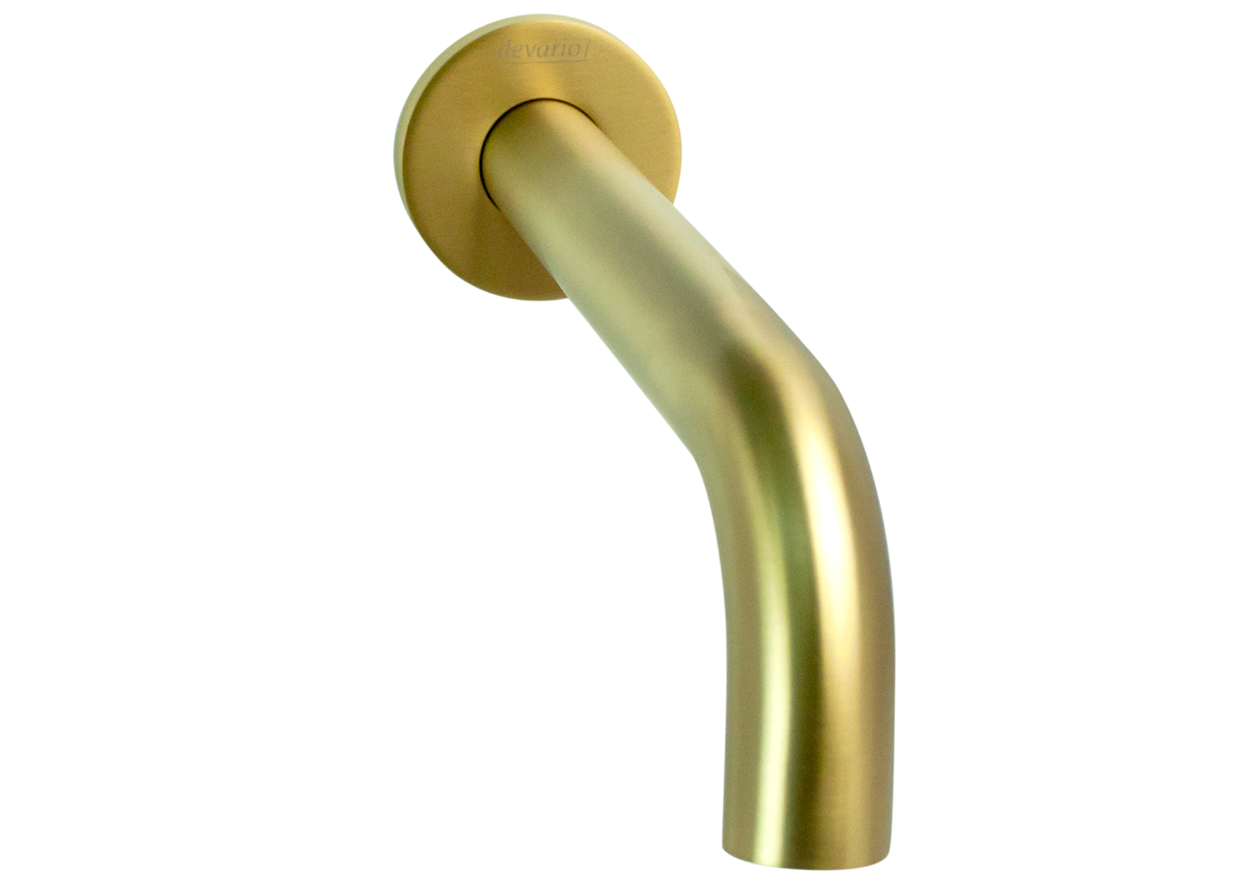 Devario Premio Round Wall Spout 24*200mm Brass