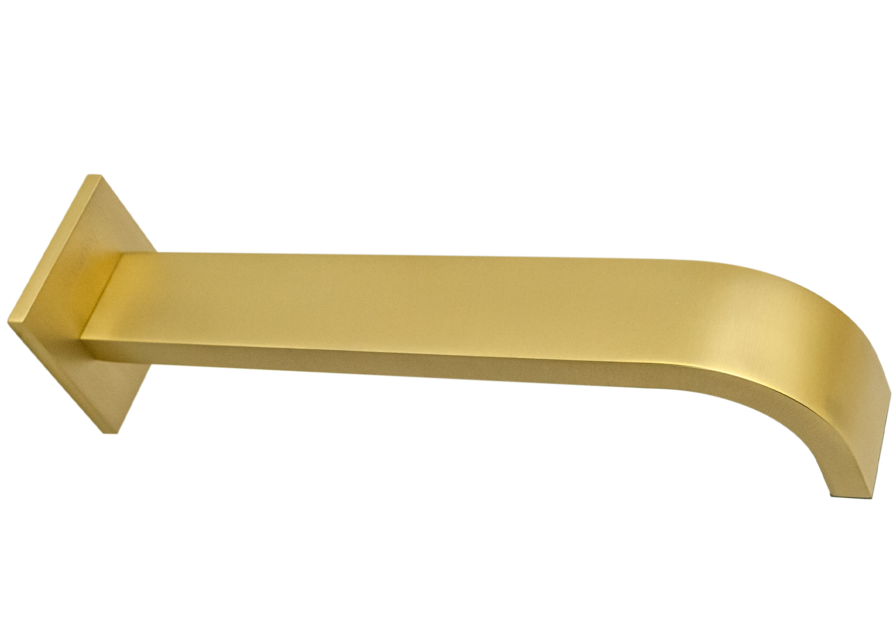 Devario Wall Spout Curved 30*15*185mm brass