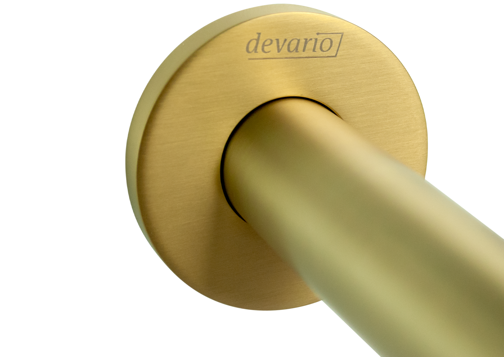 Devario Premio Round Wall Spout 24*200mm Brass