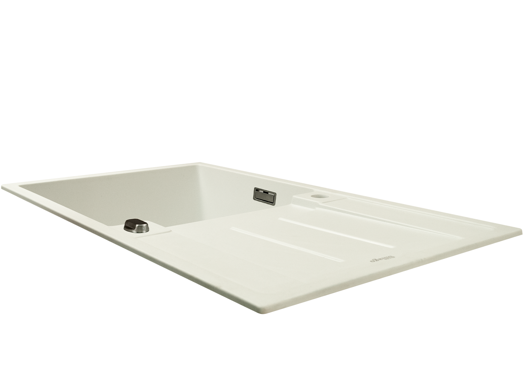 Alva Large Bowl Quartz Kitchen Sink- White