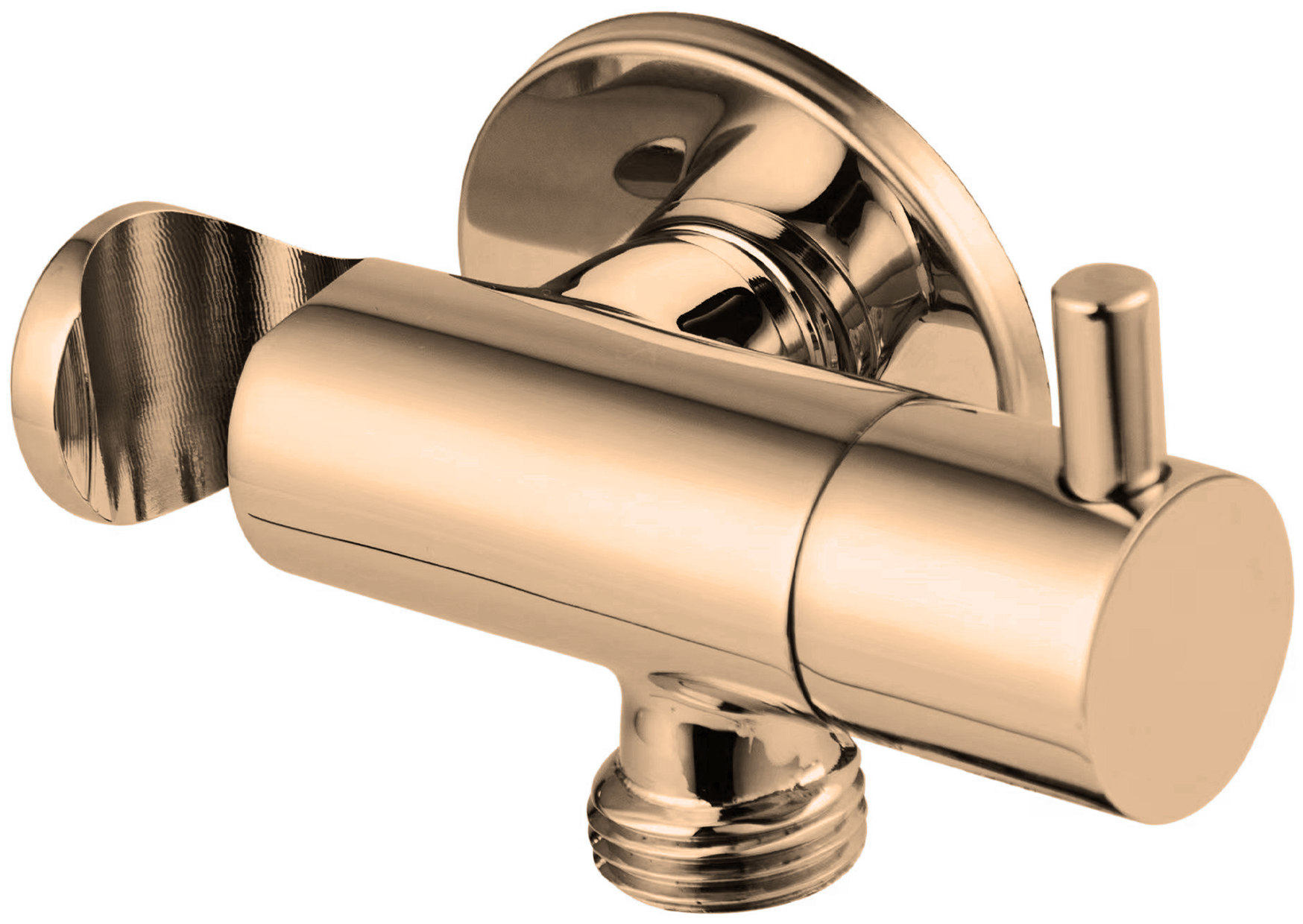 Devario Premio Angle Vavle Round With Bracket Brass