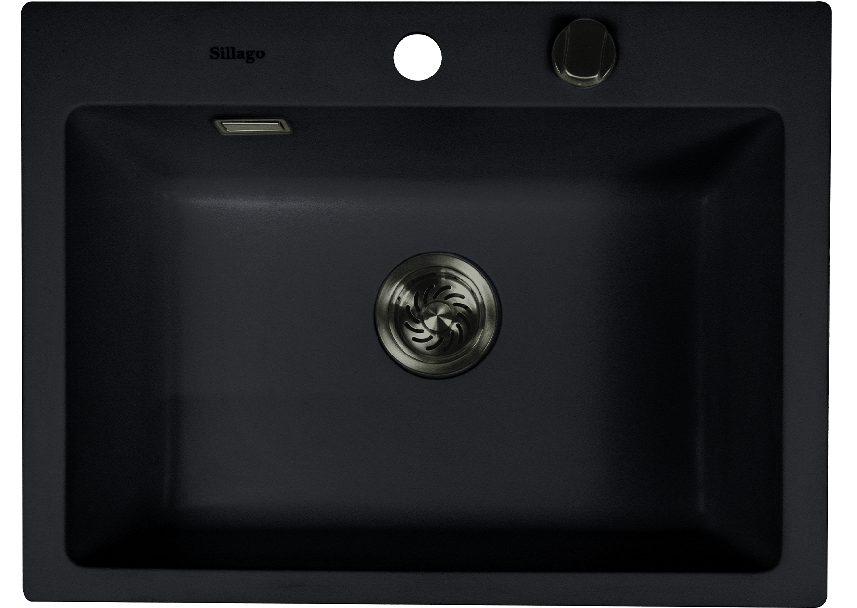 Quinn Small Bowl Quartz Kitchen Sink- Black