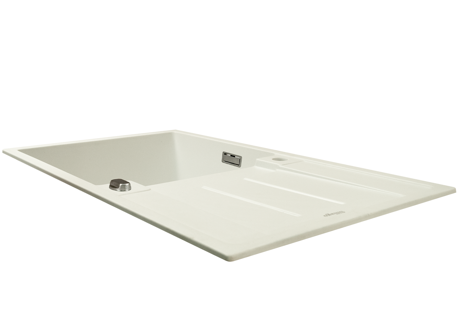 Alva Large Bowl Quartz Kitchen Sink- White