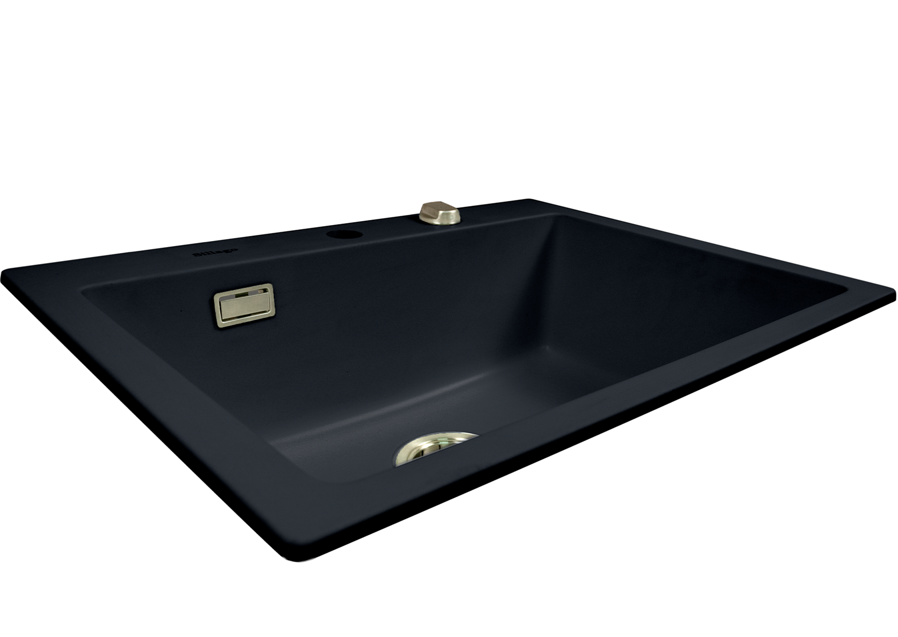 Quinn Small Bowl Quartz Kitchen Sink- Black