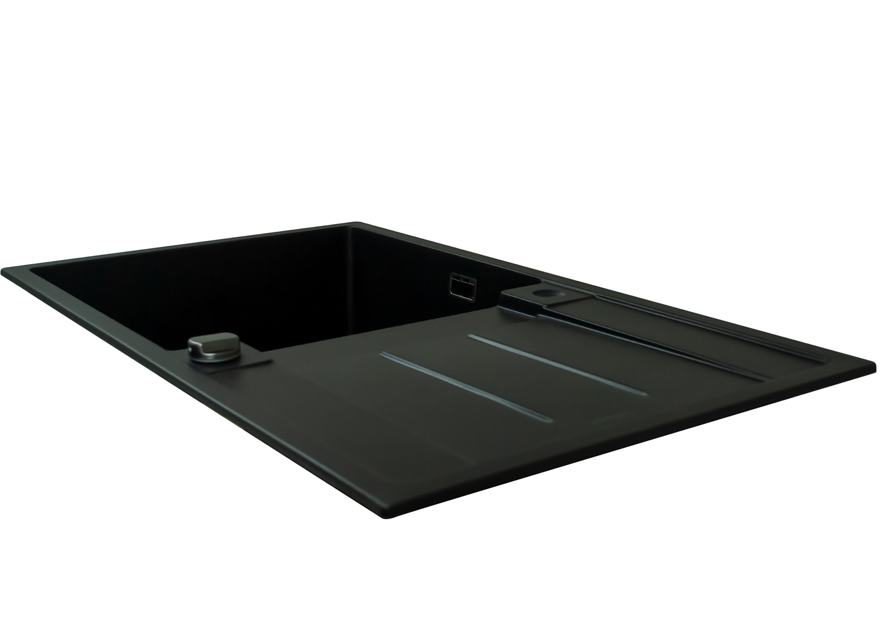 Alva Large Bowl Quartz Kitchen Sink - Black