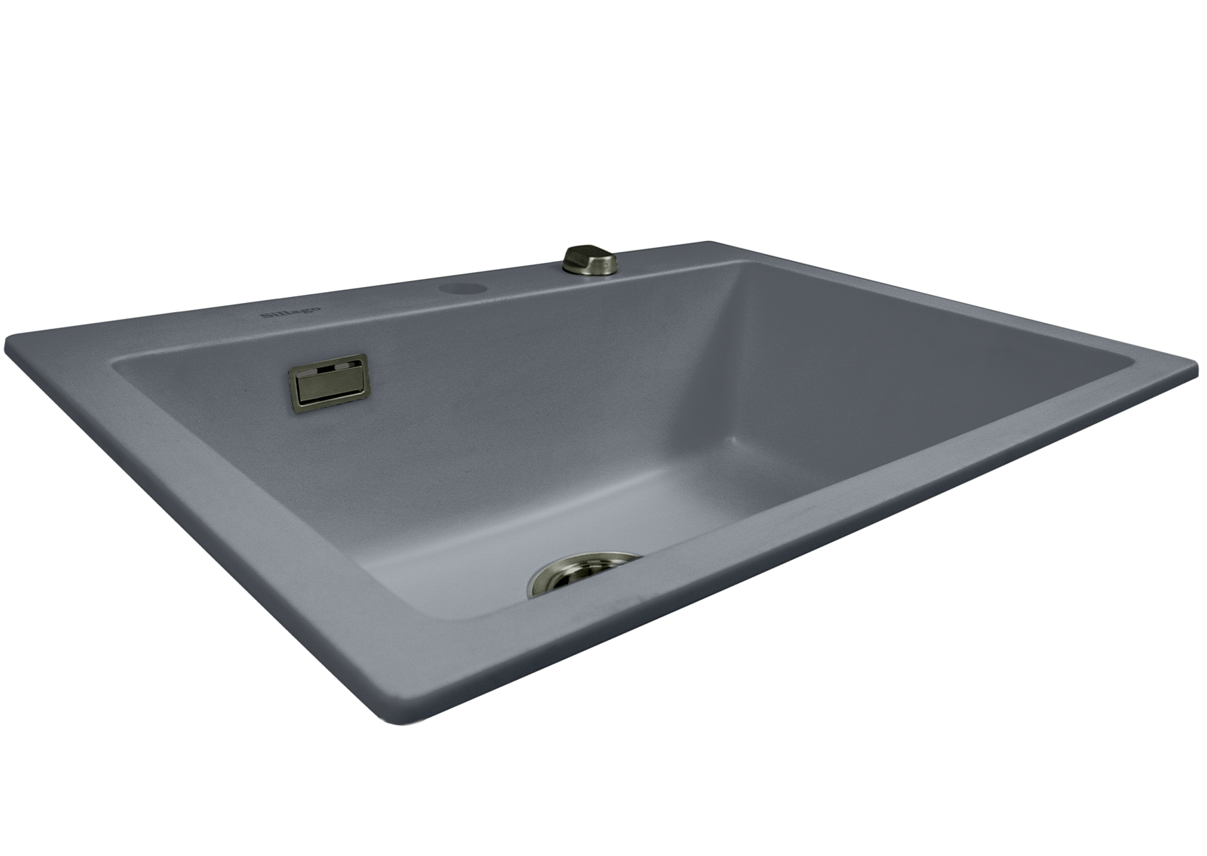 Quinn Small Bowl Quartz Kitchen Sink- Grey