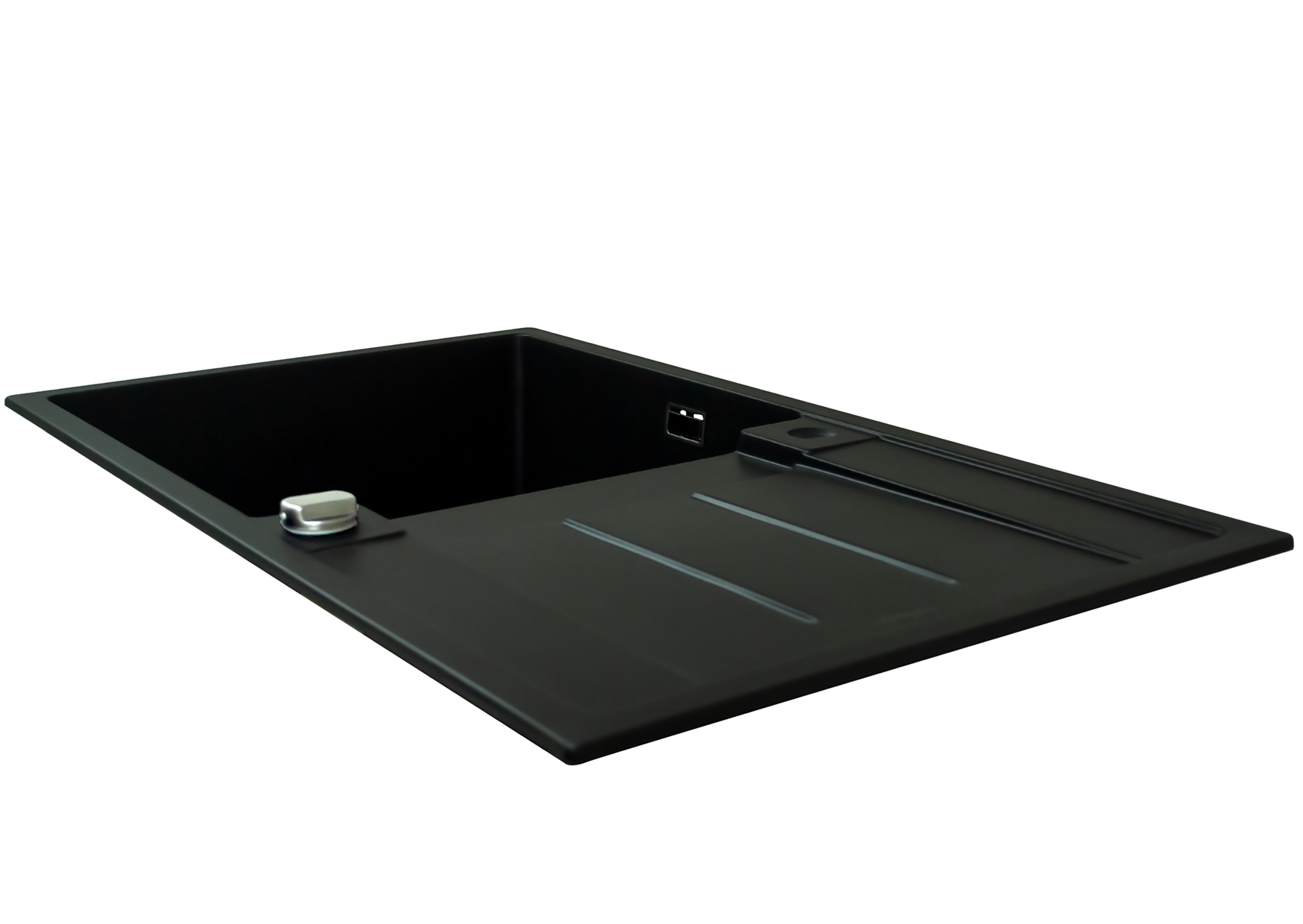 Alva Large Bowl Quartz Kitchen Sink - Black