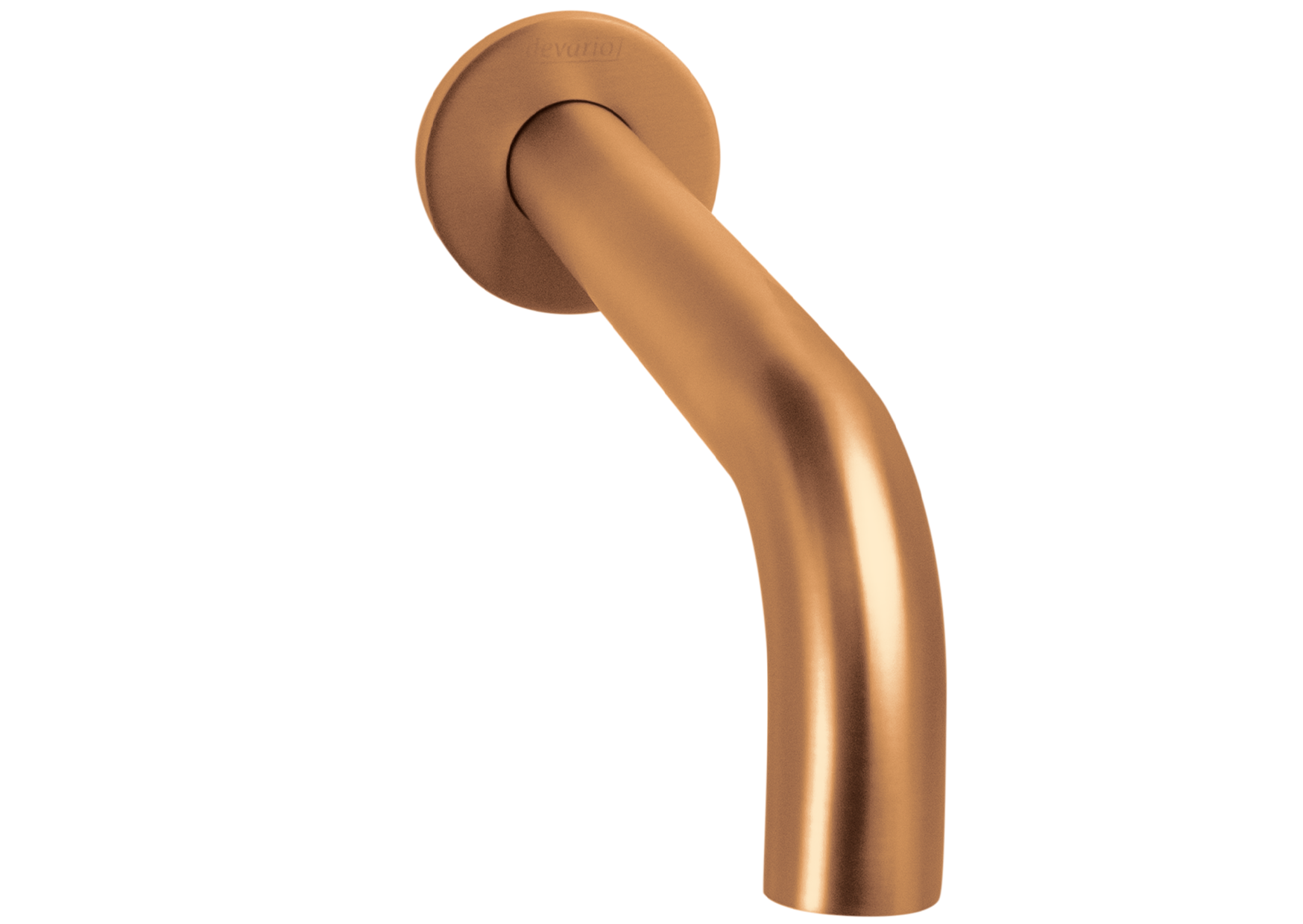 Devario Premio Round Wall Spout 24*200mm Brass